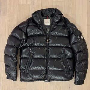 Moncler Black Puffer Jacket Size 4